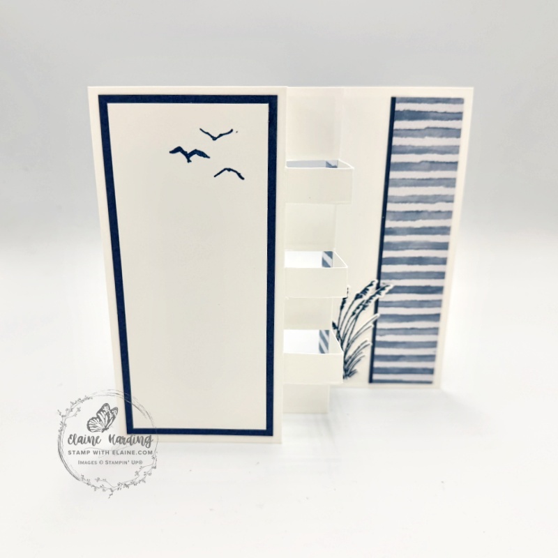 back of alternate paper pumpkin kit card Lakeside Retreat