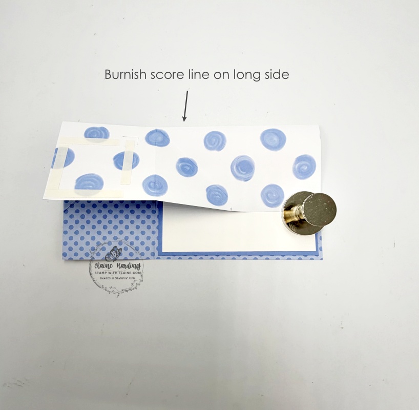 long side burnish fold