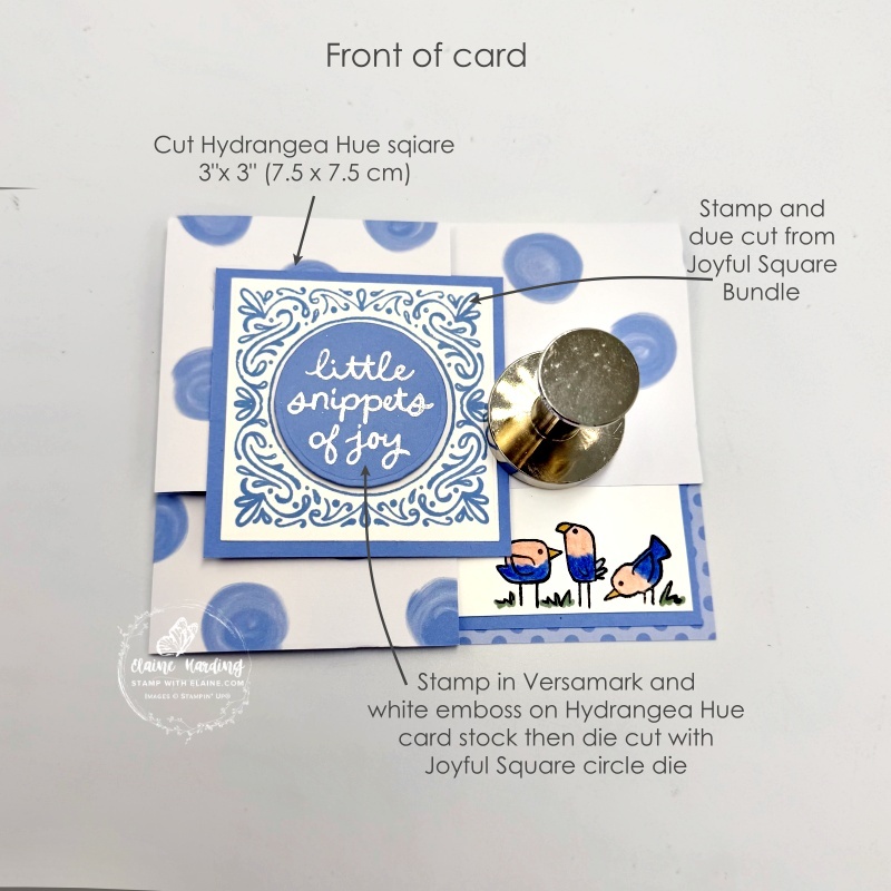 elements for front of card