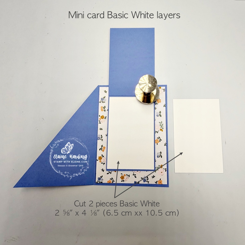 adhering and cutting layers for mini card