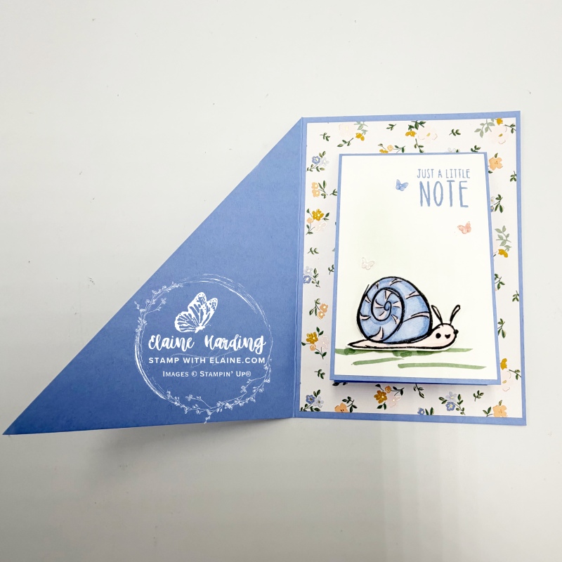 Inside fun fold card product of the month Wild Bunch