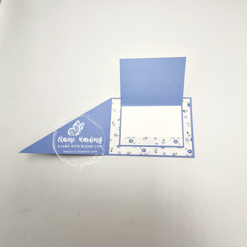 inside hydrangea hue landscape fun fold card