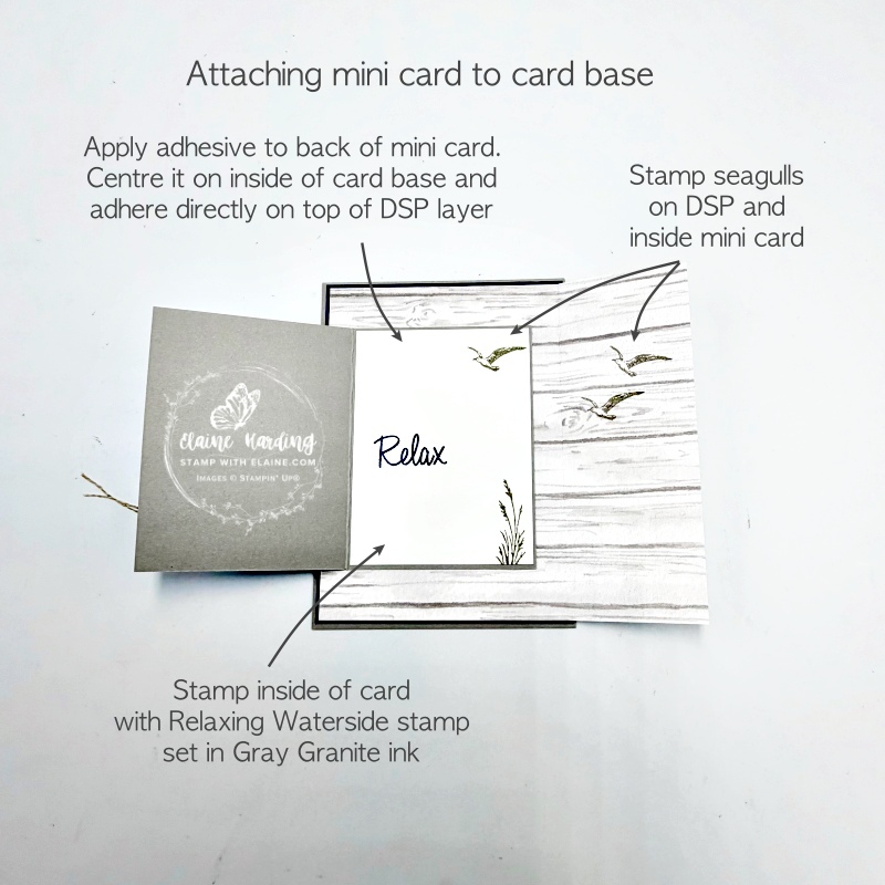 picture instructions for inside of mini card
