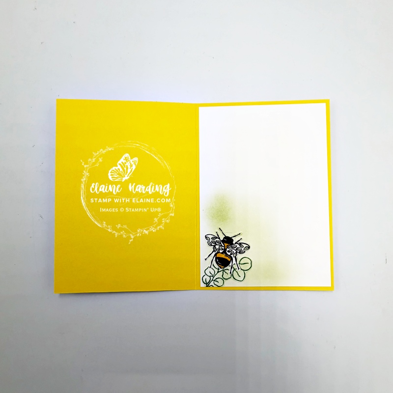 Inside Flourishes & Frames hot foiled card