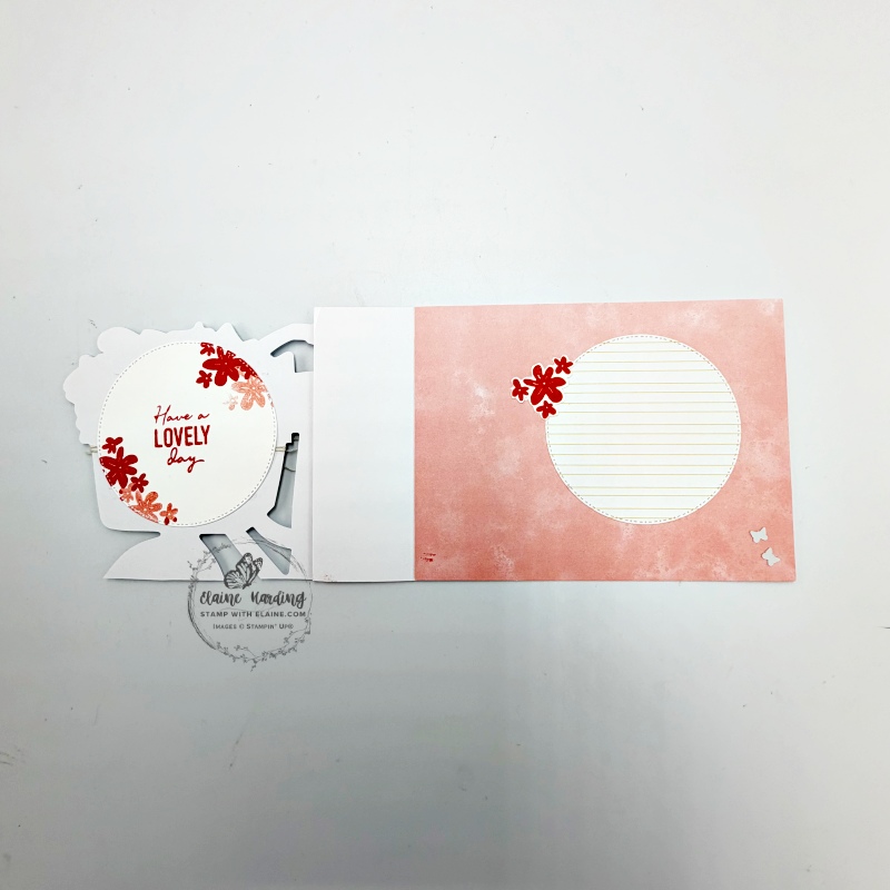 inside altered card 3 Bikes & Blooms Calypso Coral