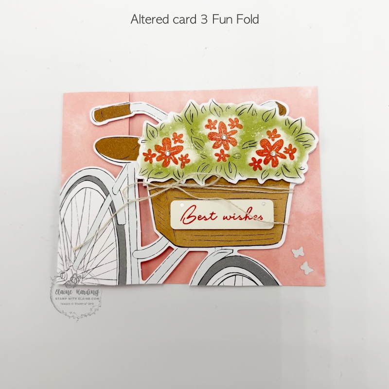 fun fold altered card 3 calypso coral Bikes & Blooms