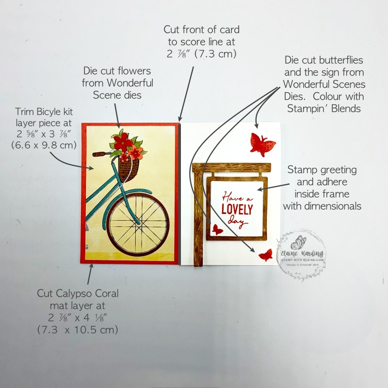 picture instructions altered paper pumpkin bikes & blooms card with Wonderful Scenes dies