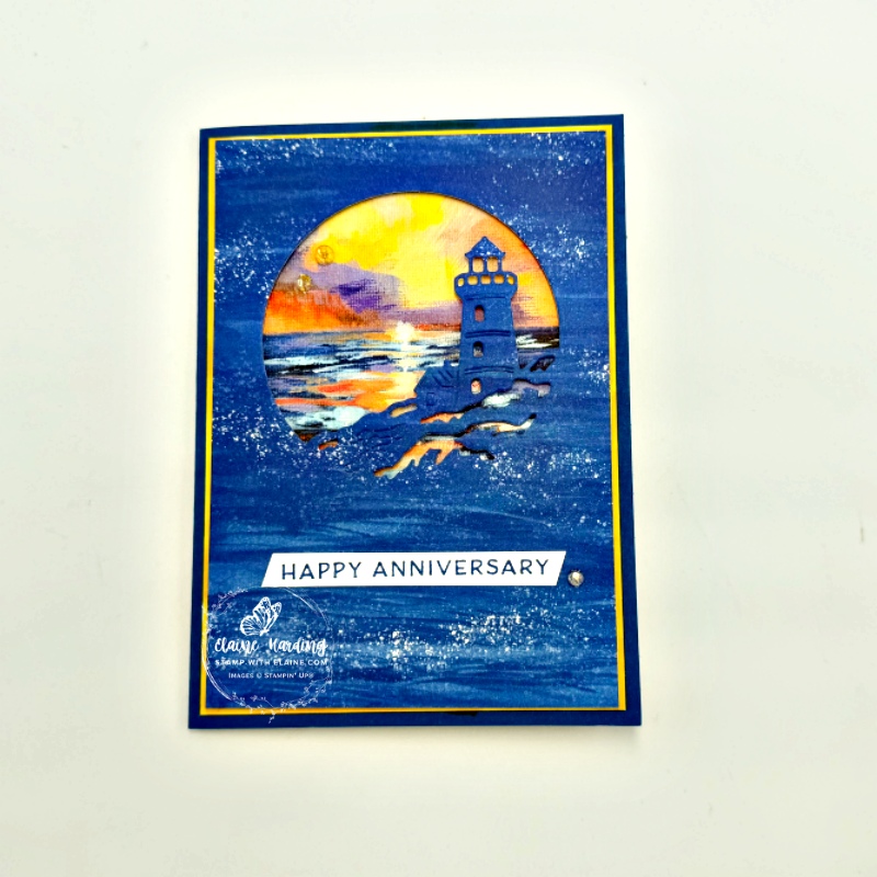 Blueberry bushel with Sunset Coast bundle anniversary card