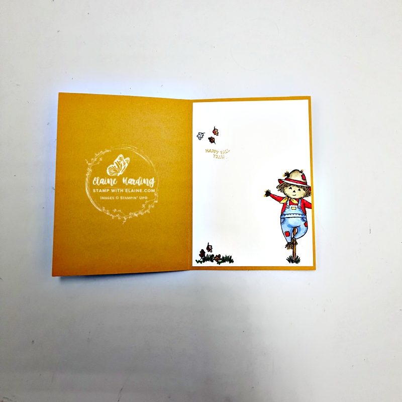 inside Golden Glow portrait Fun for Fall card