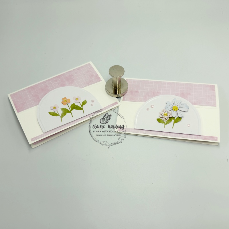 Altered cards from Design 3 of kit card with Oval label
