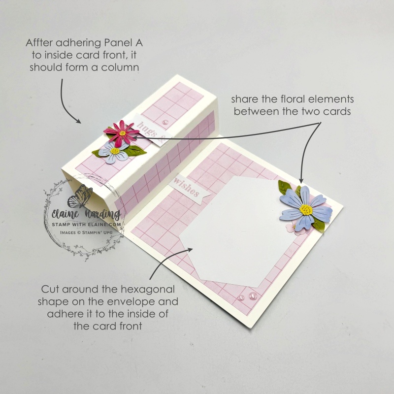 picture instructions on column card