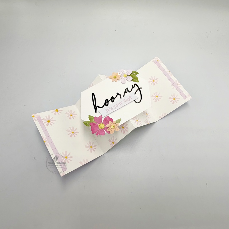 floating card open - stamp inside card to make your own dsp