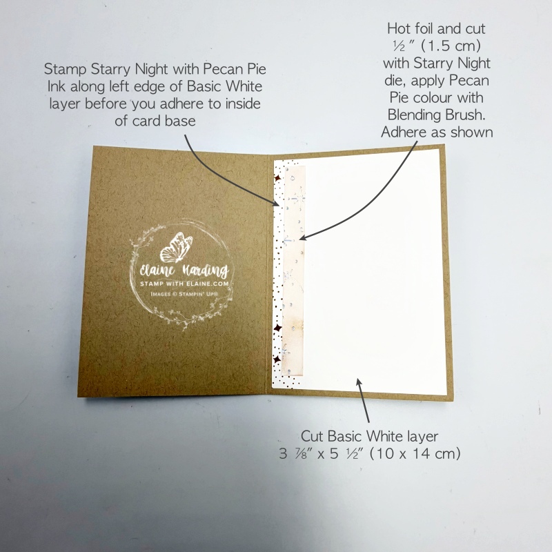 inside hot foiled birthday card