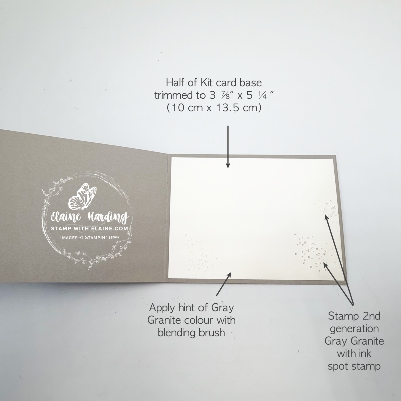 inside altered Gray Granite kit card 1 design picture instructions