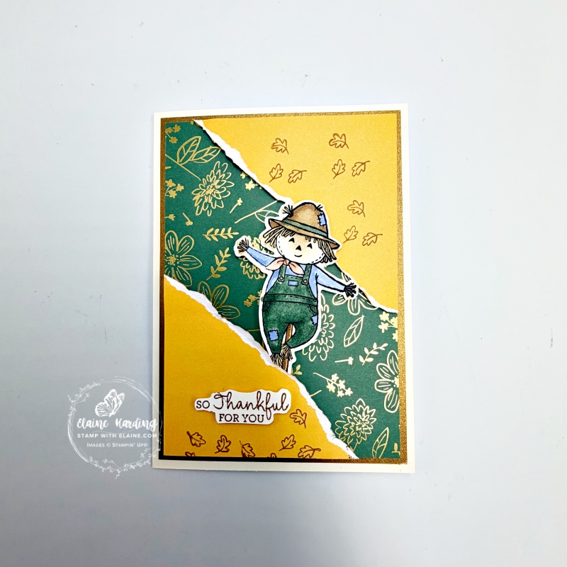 Autumnal card with Luxe Foliage and fun for Fall bundle