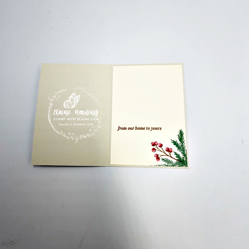 inside Christmas Card with Noel Tidings bundle