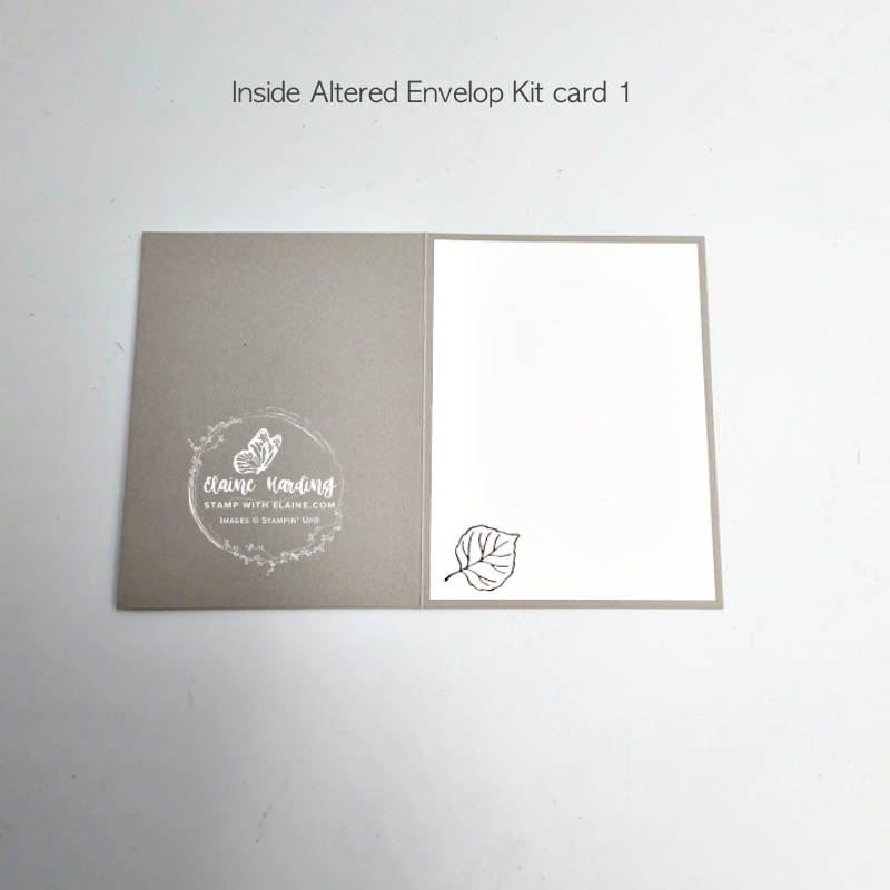 inside altered envelop card of aspens of gratitude