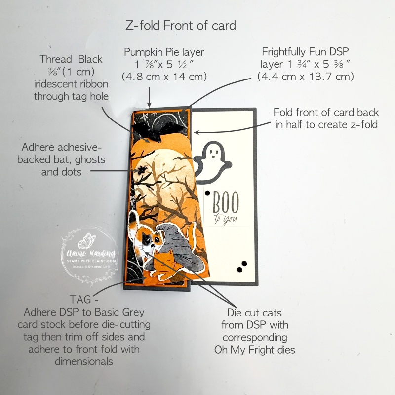 picture instructions on z-fold halloween oh my fright card