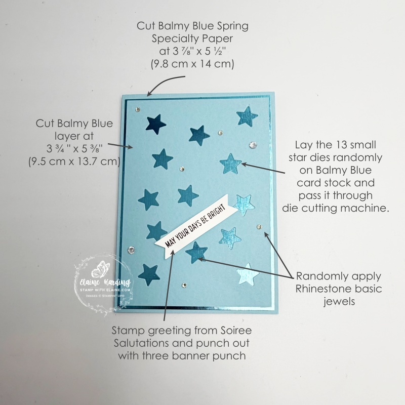 picture instructions on how to make rectangular card front