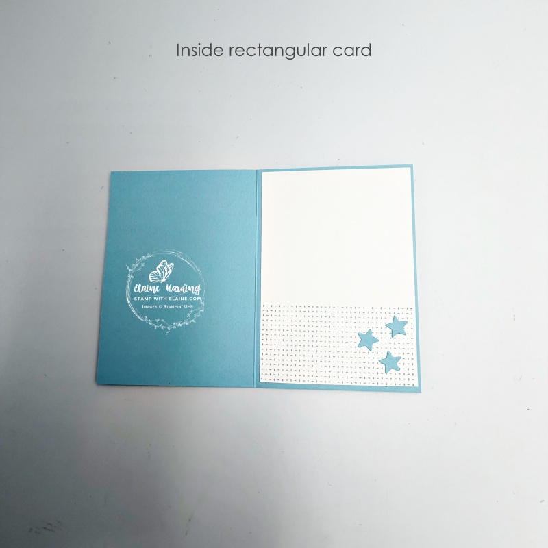 inside rectangular card